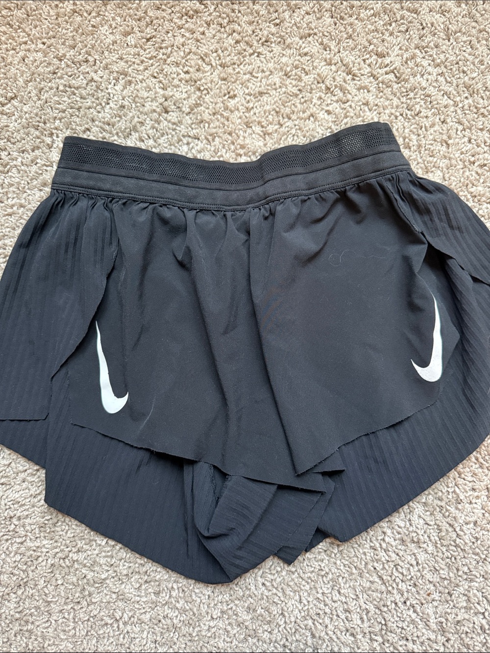 Nike aero swift shorts black